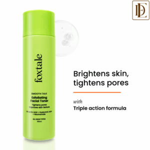 Foxtale Exfoliating Toner with 5% Latic Acid & Niacinamide for Brighter Skin & Tighter Pores (150ml)