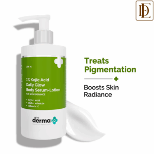 The Derma Co 1% Kojic Acid Body Lotion for Daily Glow and Skin Radiance (250ml)