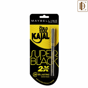 Maybelline New York Colossal Kajal Super Black, 2X Darker & 2X Colossal, Matte Finish Kajal (0.35g)
