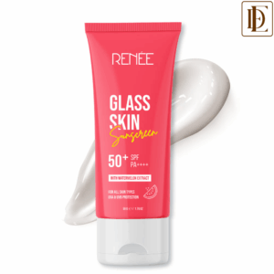 RENEE Glass Skin Gel Sunscreen with SPF 50+, Lightweight, Hydrating & Non-Sticky, Zero White Cast (50g)