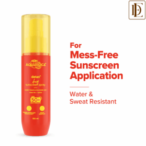 Aqualogica Detan+ Dewy Sunscreen Spray Spf 50+ Pa++++ Oxybenzone Free For All Skin Types (100ml)