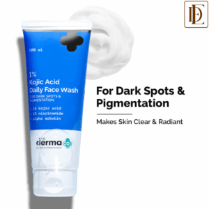 The Derma Co 1% Kojic Acid Face Wash I Reduces Dark Spots & Pigmentation | Cleanses & Brightens Skin (100ml)