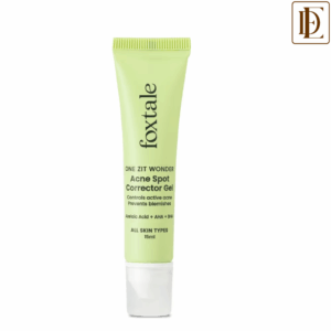 Foxtale Acne Spot Corrector Gel with Azelaic Acid + AHA + BHA for Treating Active Acne in 12 hrs (15ml)