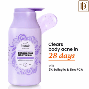 Foxtale Exfoliating Body Wash 2% Salicylic Acid & Zinc PCA, Reduces Body Acne & Smoothens Skin (250ml)