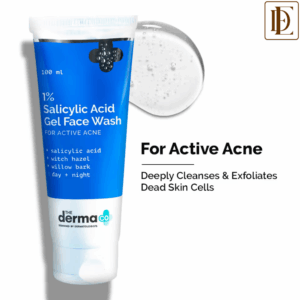 The Derma Co 1% Salicylic Acid Face Wash for Active Acne with Salicylic Acid & Witch Hazel (100ml)