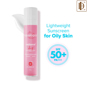 Aqualogica Radiance+ Dewy Lightweight Sunscreen Gel SPF 50+ PA+++ for Oily & Acne-Prone Skin