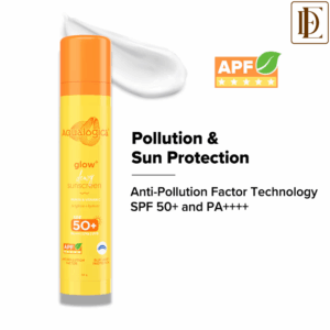 Aqualogica Glow+ Dewy Lightweigh Sunscreen Gel SPF 50+ PA++++ with Papaya & Vitamin C