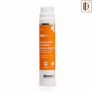 The Derma Co Hyaluronic Invisible Sunscreen With Hyaluronic Acid For No White Cast Sun Protection (50gm)
