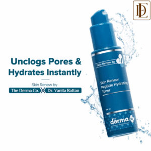 The Derma Co X Dr V Skin Renew Peptide Hydrating Toner with Hyaluronic Acid for All Skin Types (100ml)