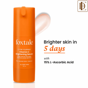 Foxtale Brightening Vitamin C Face Serum With L-Ascorbic Acid And Vitamin E For Glowing Skin (30ml)