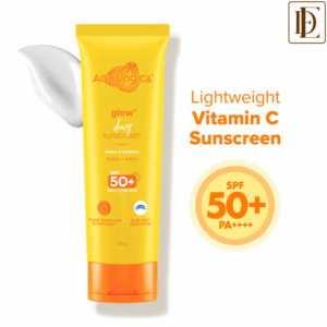 Aqualogica Glow+ Dewy Lightweigh Sunscreen Gel SPF 50+ PA++++ with Papaya & Vitamin C (125g)