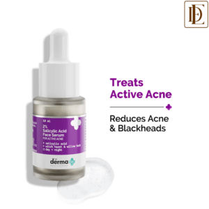 The Derma Co 2% Salicylic Acid Serum With Witch Hazel & Willow Bark For Active Acne Day+Night (10ml)