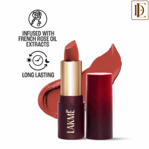 Lakme Forever Matte Lipstick, Made With French Rose Oil Extracts- (4.5g)