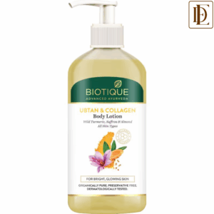 Biotique Ubtan & Collagen Light Gel Oil-Free Body Lotion For Men & Women (300ml)