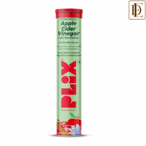 Plix Probiotics+ ACV Apple Cider Vinegar Effervescent Tablets - Digestive Support & Manage Weight (15 tablets)