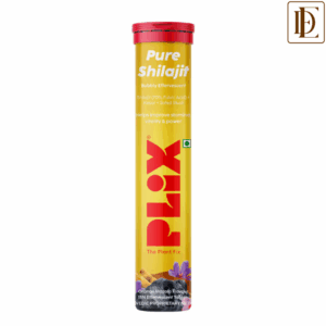 Plix 500mg Shilajit Effervescent Tablets Orange, Improves Stamina & Vitality Safed Musli For Men (15 tablets)