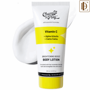 Chemist At Play Vitamin C Brightening Body Lotion- Ceramide & Alpha Arbutin Moisturizer For Dry Skin (236ml)