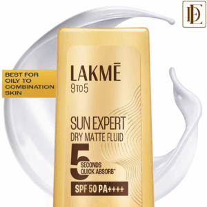 Lakme Sun Expert Dry Matte Fluid SPF 50 PA++++ Sunscreen With 1% Niacinamide & Ceramide (50ml)