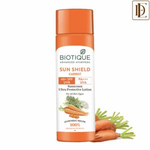 Biotique Sun Shield Carrot Ultra Protective Face Lotion Sunscreen SPF 40+ UVB/PA+++ UVA