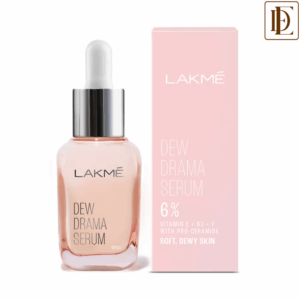 Lakme 6% Vit B3 E F & Pro-Ceramides Dew Drama Serum for Improved Skin Barrier & Dewy Radiant Skin (30ml)