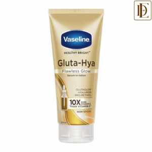Vaseline Gluta-Hya Flawless Glow Lotion Bright, Even Tone Skin Glutathione Infused Moisturizer (200ml)