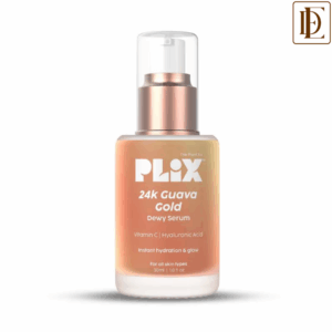 Plix 24k Guava Gold Lightweight Face Serum With Vitamin C & Hyaluronic Acid, Primer For Glowing Skin (30ml)