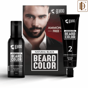 Beardo Beard Color For Men - Natural Black Color for Men Long Lasting No Ammonia No Staining ((30ml + 30g))