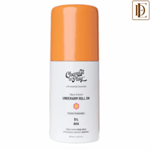 Chemist at Play 5% AHA Underarm Roll On Lactic Acid Deodrant for Men & Women - Peach Fragrance (40ml)