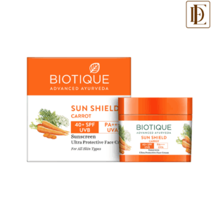 Biotique Sun Shield Carrot Ultra Protective Face Cream Sunscreen SPF 40+ UVB/PA+++ UVA (50gm)
