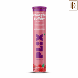 Plix Collagen Builder Bubbly Effervescent Tablets Vitamin C & E for Hydrated Skin & Anti-Aging (15 tablets)