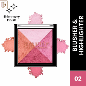 Swiss Beauty Baked Blusher & Highlighter - 02 (7gm)