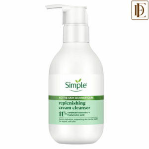Simple Barrier Care Replenishing Cream Cleanser With 11% Ceramide Boosters & Hyaluronic Acid (150ml)