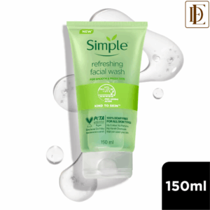 Simple Kind to Skin Refreshing Facewash Mild Face Wash for Sensitive Skin (150ml)