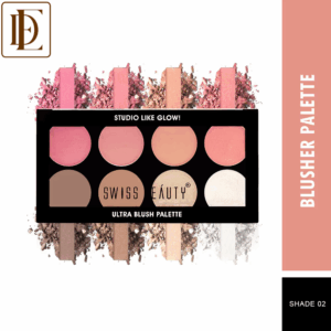 Swiss Beauty Highly Pigmented 8 -in-1 Ultra Blush Palette With Matte & Shimmer - 02 (16gm)