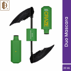 Swiss Beauty CRAZE Duo Mascara Volumizes and Lengthens Lashes With Non- Flaking Finish - Black (20ml)